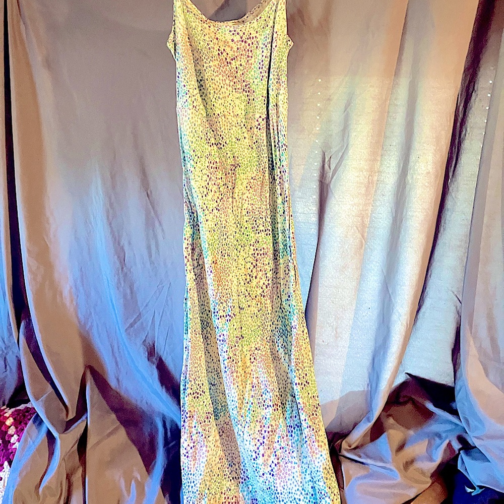 Girls/ Jrs maxi dress. Size small/medium . Cotton/ poly blend